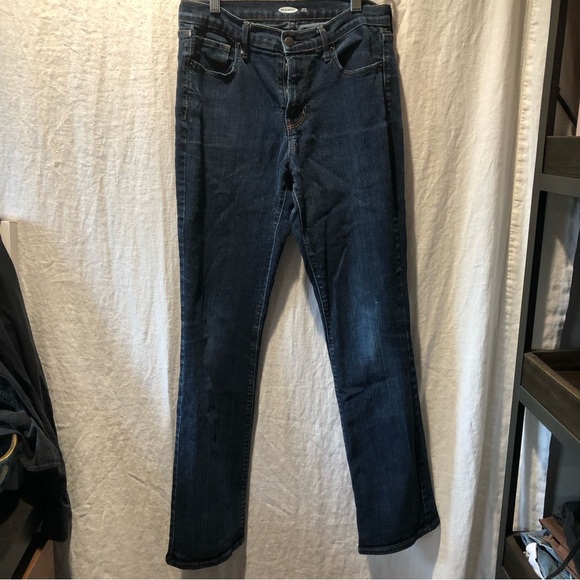 Old Navy curvy boot cut medium wash stretchy denim slight flare size 8 - Picture 1 of 6